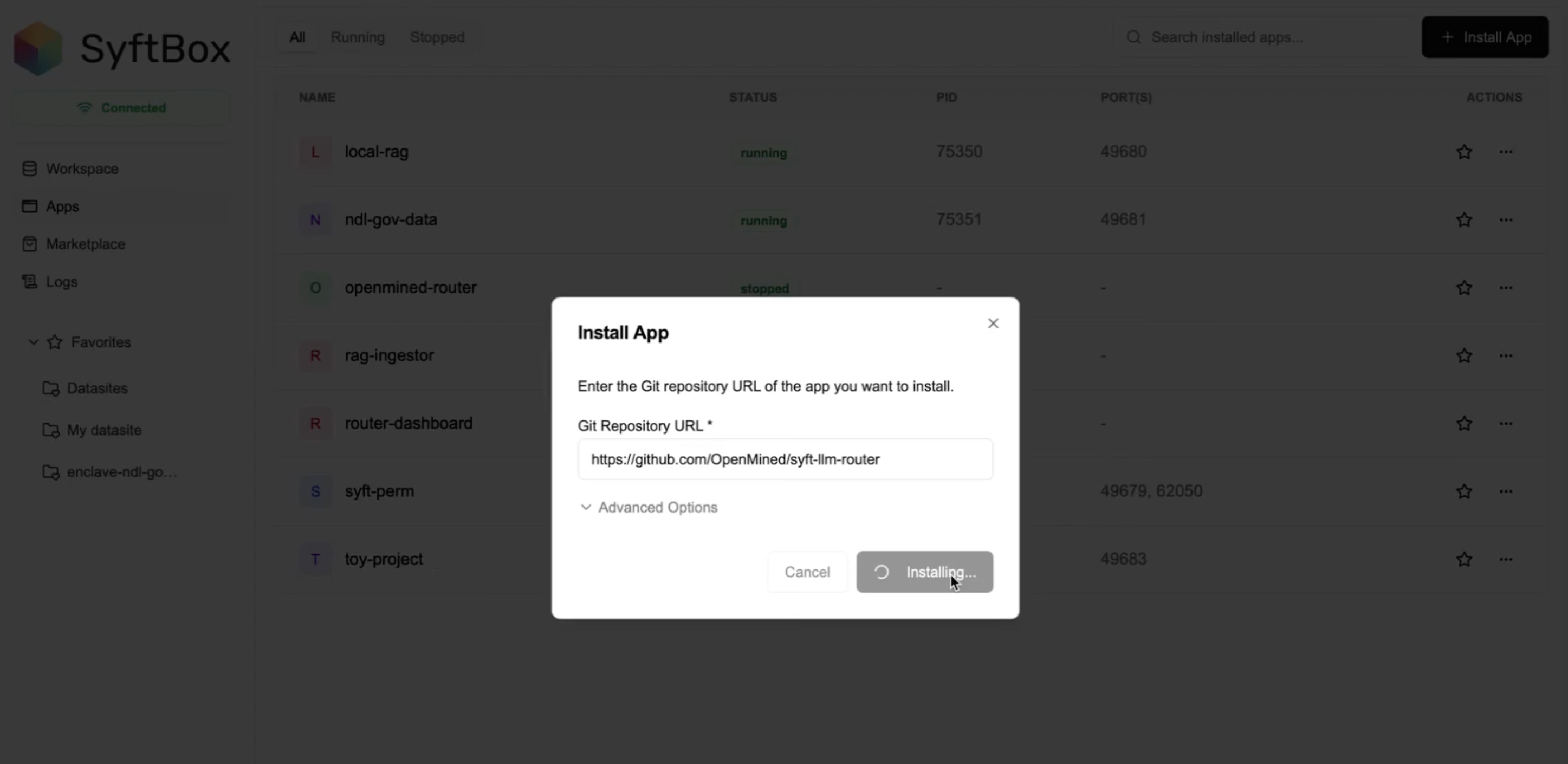 Installing syft-llm-router in SyftUI